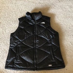 The North Face Black down puffer vest